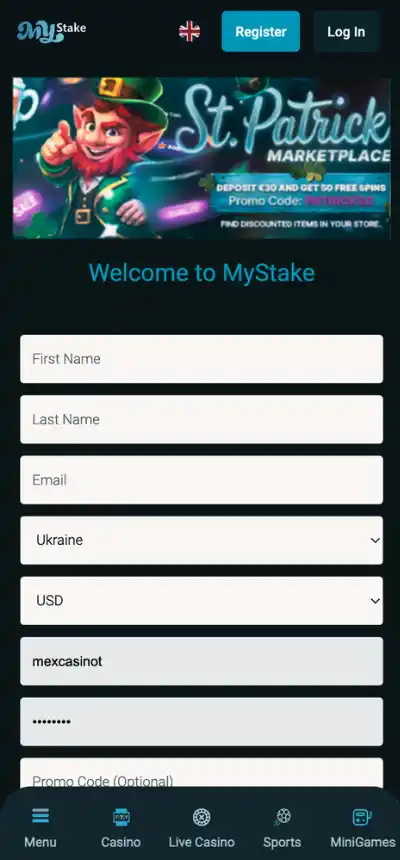 Utworzyć konto